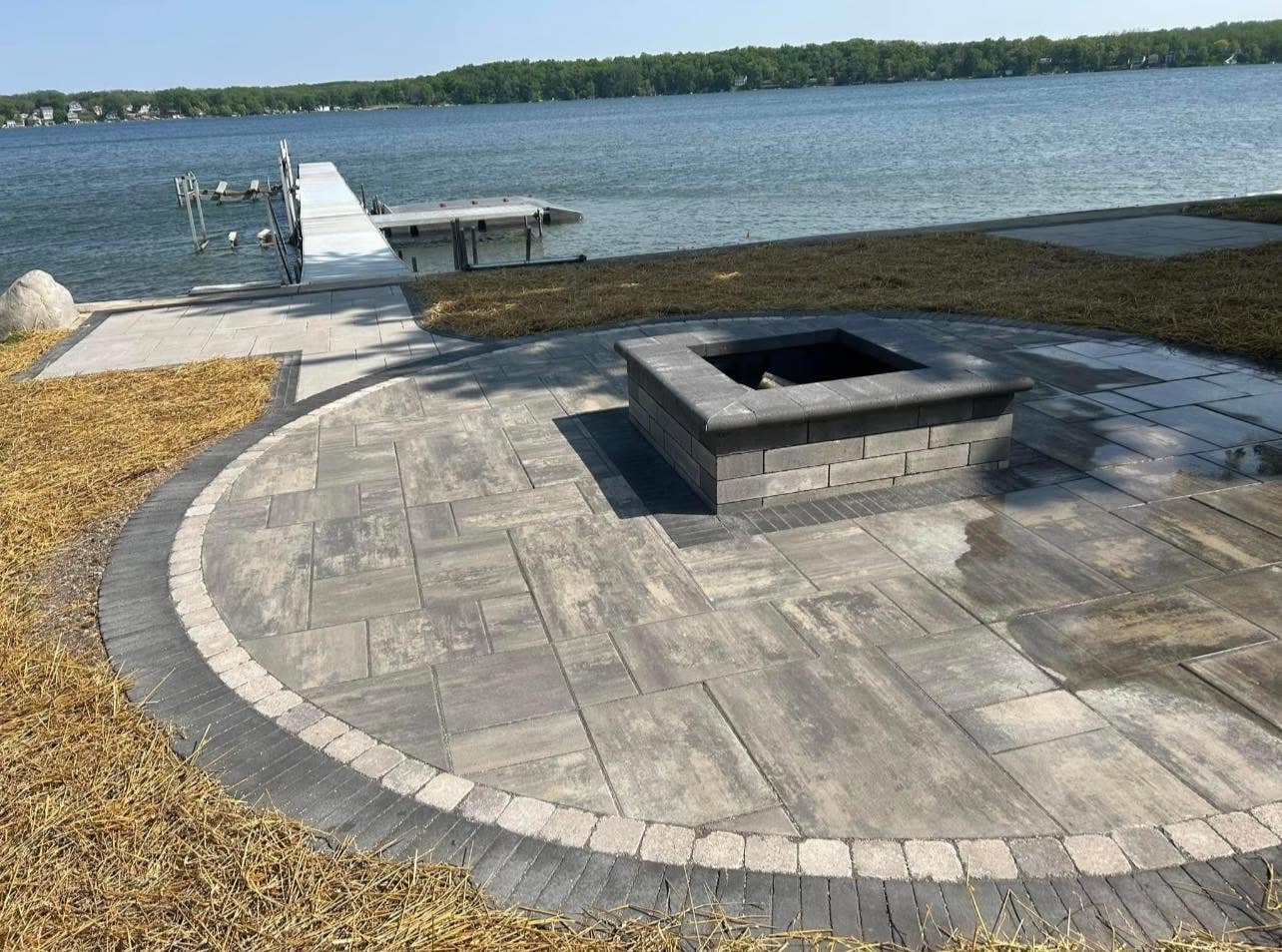 Custom paver patio installation
