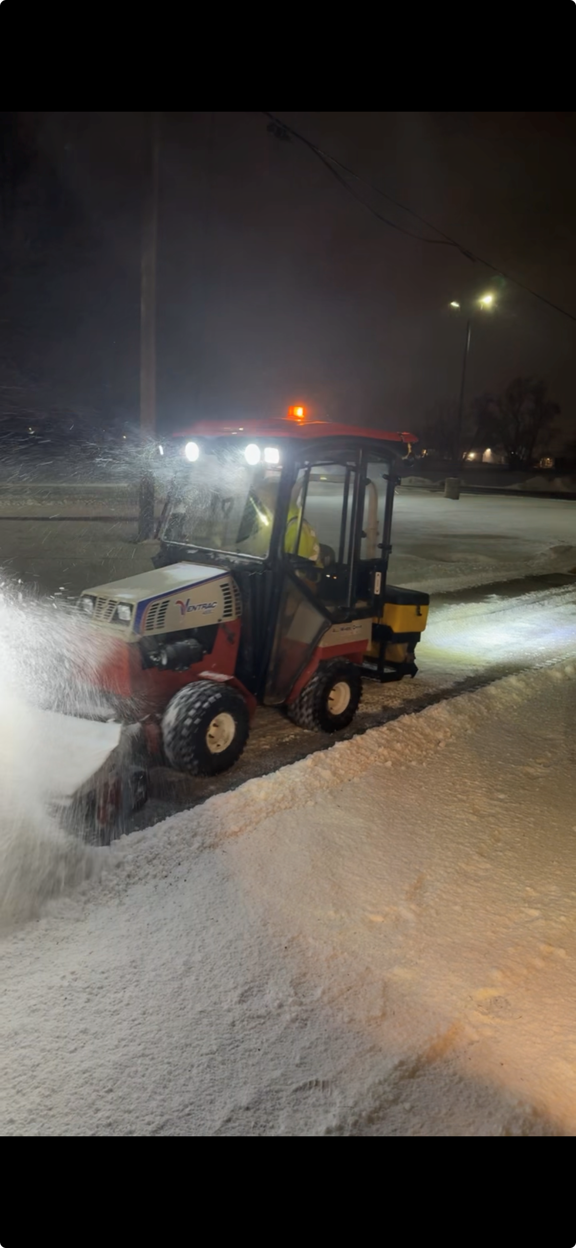 Skid steer snow removal