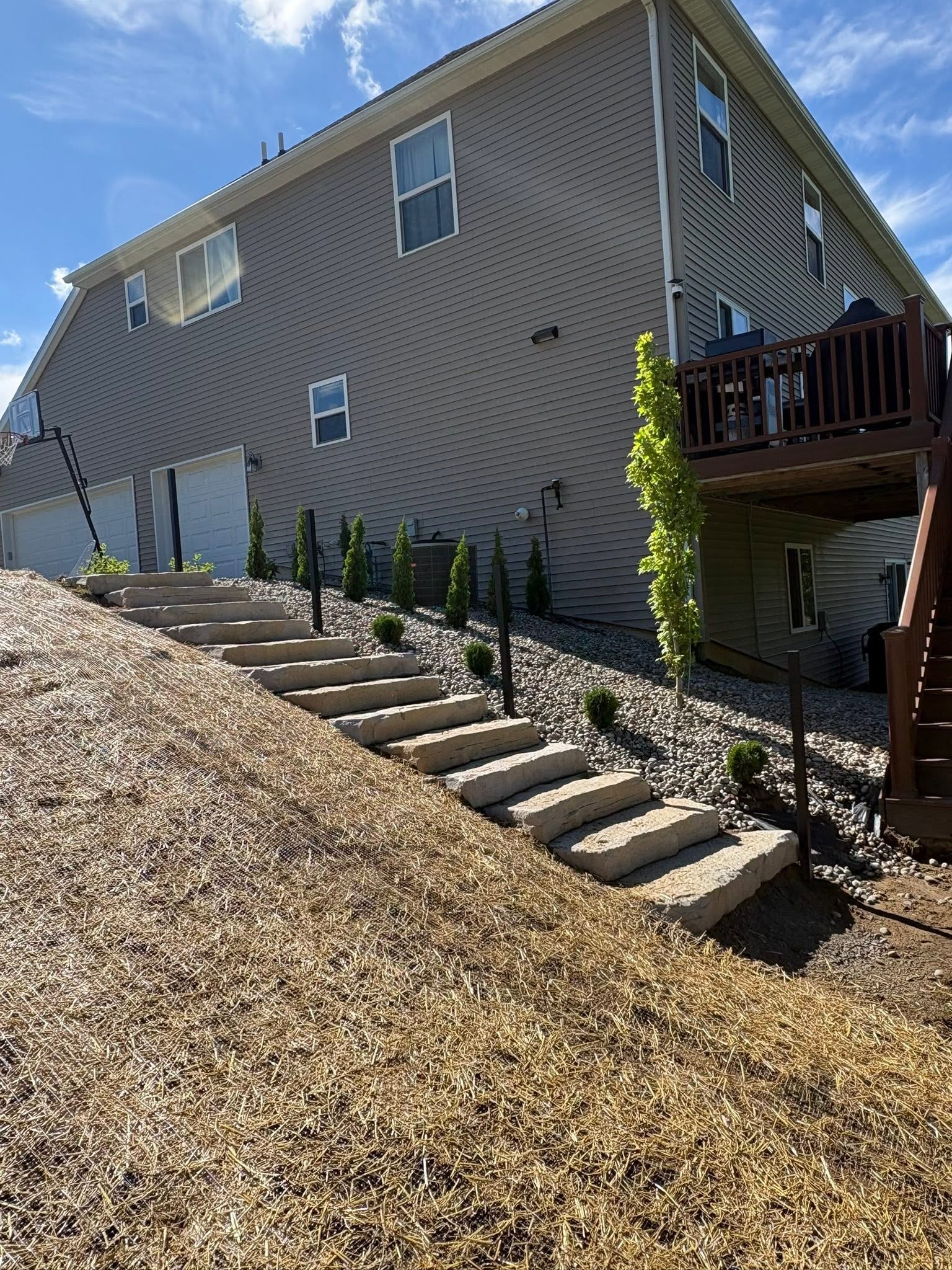 Outdoor stairs and steps